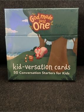 God Made Just One Kid-Versation Cards - Green and Pink